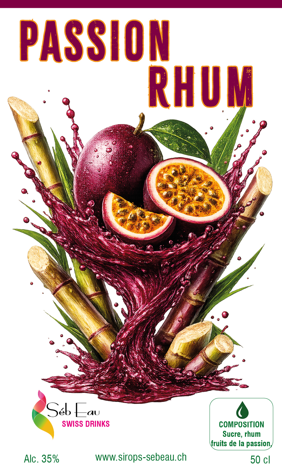 Etiquette Passion Rhum 120x76