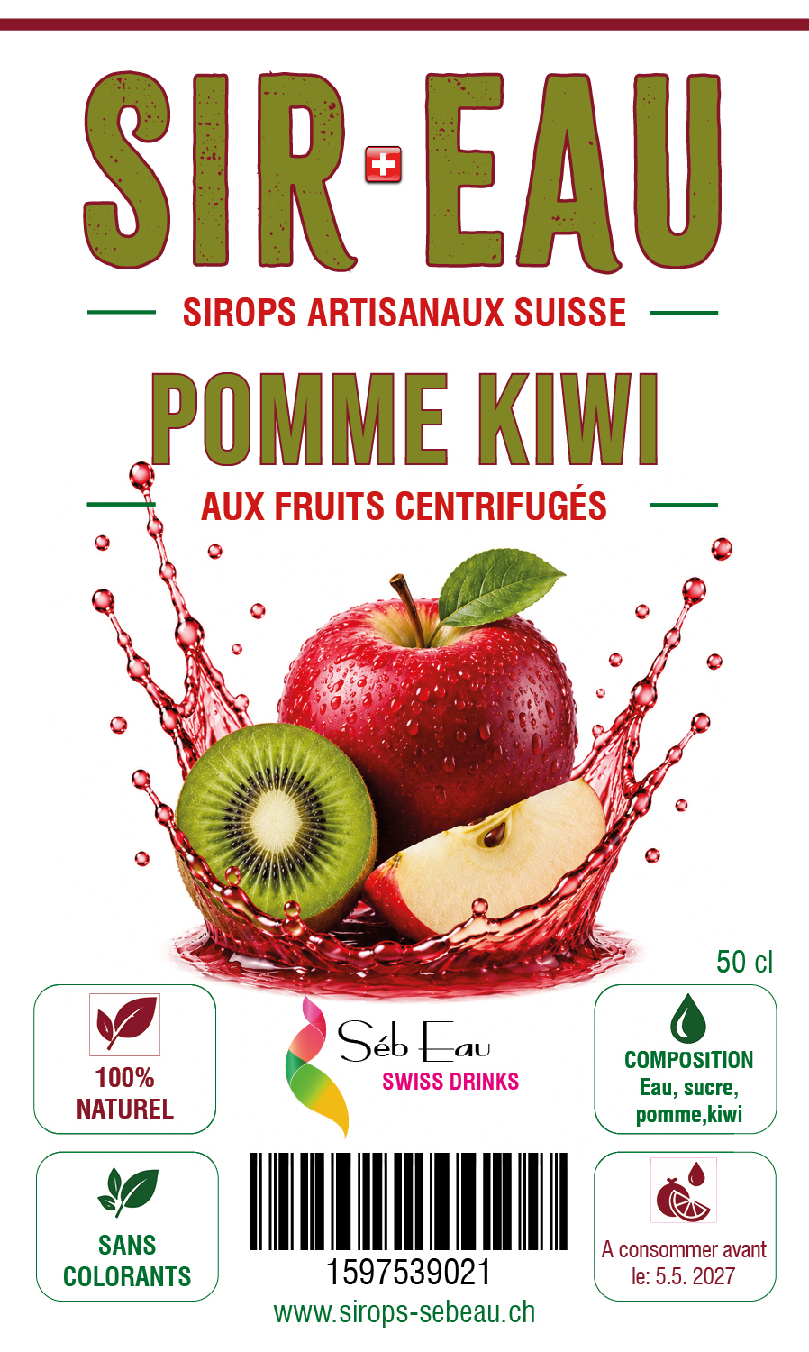 Etiquette Pomme Kiwi 120x76 2